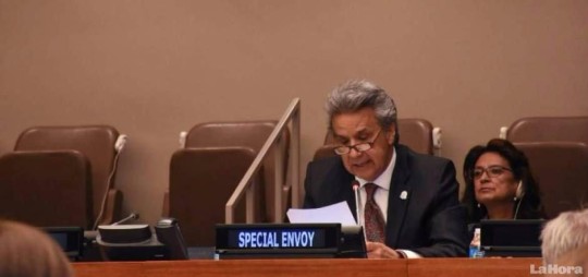 Exvicepresidente de Ecuador, Lenin Moreno, enviado especial del Secretario de Naciones Unidas, Banki-moon, en materia de discapacidades. Foto: Internet