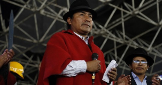 El movimiento indígena de Ecuador manifestó su preocupación por el ritmo del diálogo que mantiene con el Gobierno para atender las 10 demandas que motivaron las protestas del pasado junio / Foto: EFE