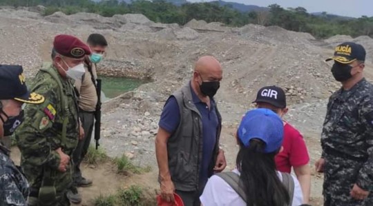900 efectivos ejecutaron operación contra minería ilegal en Napo / Foto: cortesía Ejercito