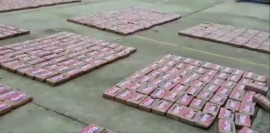 El hallazgo tuvo lugar en uno de los puertos marítimos de Guayaquil, donde se separó para inspección de pre embarque al contenedor / Foto: cortesía Policía Nacional