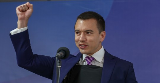 El empresario Daniel Noboa puede convertirse este domingo en el presidente más joven de la historia de Ecuador/ Foto: cortesía EFE