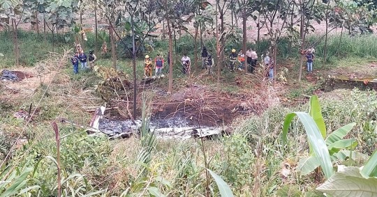 La aeronave se accidentó en las inmediaciones de la pista de un aeropuerto situado en la localidad de Shell, en la provincia de Pastaza / Foto: cortesía Confeniae