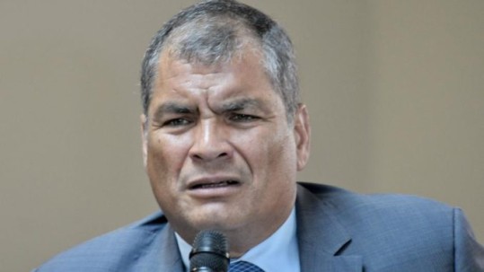 Rafael Correa en Guayaquil, en febrero de 2018. Foto: La República