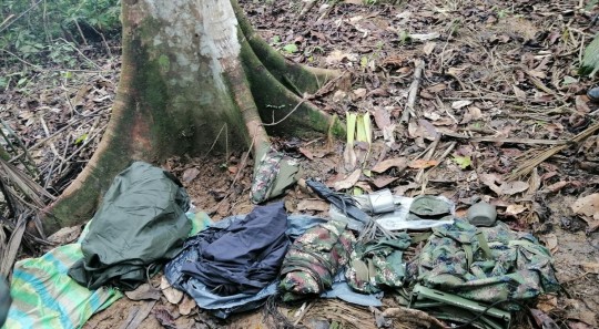 4 bases clandestinas han sido localizadas en Sucumbíos en 2 semanas / Foto: cortesía de las Fuerzas Armadas