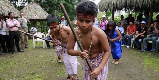 La danza de la chonta, un ritual ancestral. Foto: El Tiempo
