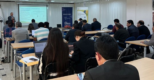 Durante el encuentro se efectuaron varias exposiciones acerca de los temas relacionados al programa Nexo/ Foto: Cortesía IIGE