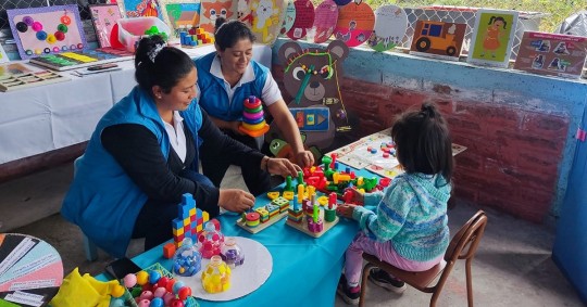 En Napo, 4.852 niños son atendidos por el MIES a través de 52 CDI y 67 unidades CNH / Foto: cortesía  MIES