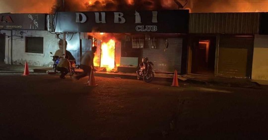 La explosión ocurrió, a las 22:00, en una discoteca/ Foto: cortesía
