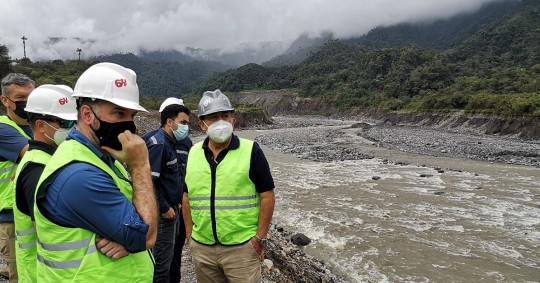 El Cuerpo de Ingenieros del Ejército de EE.UU. brinda cooperación técnica para enfrentar la erosión del río Coca / Foto: cortesía CELEC
