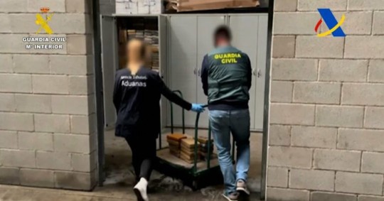 Incautados en España 1.340 kilos de cocaína procedentes de Ecuador / Foto: Cortesía Guardia Civil España