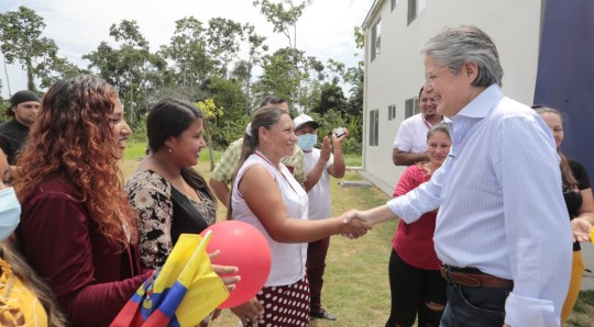 150 hogares del cantón Francisco de Orellana, 100 de Morona y 90 de Sucúa fueron las beneficiados / Foto: cortesía Secretaría General de Comunicación de la Presidencia