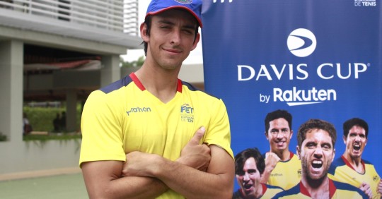 Andrés Andrade completa el equipo que jugará contra Suiza en la Davis / Foto: cortesía Copa Davis
