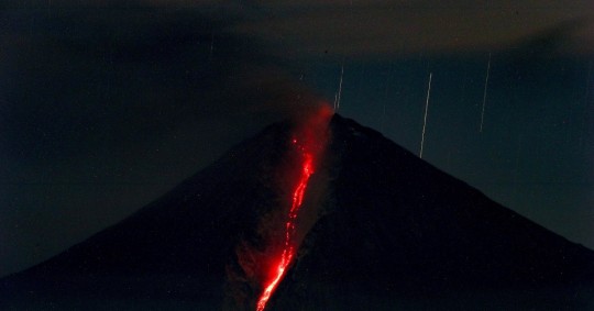 El IG advierte de leve caída de ceniza del Sangay en Morona y Chimborazo / Foto: EFE