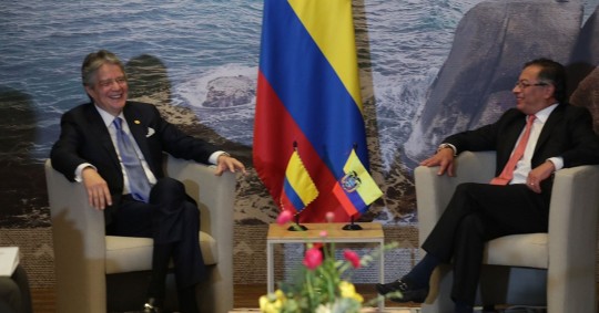 El presidente de Ecuador, Guillermo Lasso, destacó la importancia de fortalecer las relaciones entre su país y Colombia / Foto: cortesía Secretaría General de Comunicación de la Presidencia