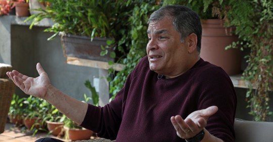 Bélgica ha concedido asilo político al expresidente de Ecuador, Rafael Correa, confirmó a Efe el abogado del exmandatario, Christophe Marchand. / Foto: EFE