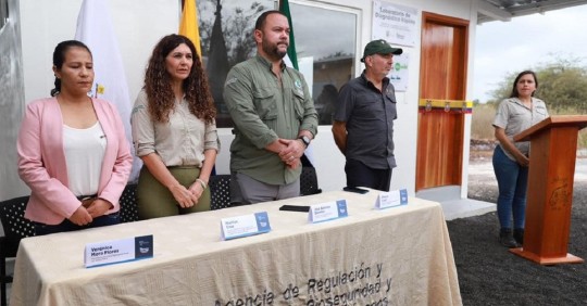 Se inauguró el Laboratorio de Diagnóstico de Floreana / Foto: cortesía MAATE