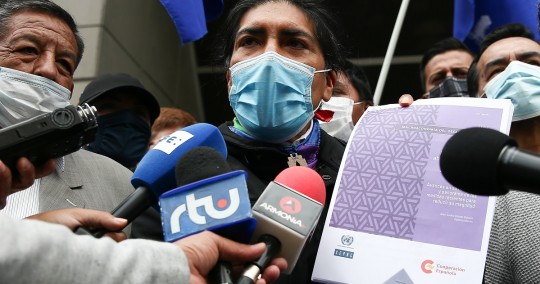 Yaku Pérez denuncia a Guillermo Lasso en Fiscalía por papeles de Pandora / Foto: EFE