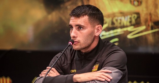 Barcelona sufrió este jueves la baja del centrocampista argentino Leandro Emmanuel Martínez, al ser adquirido por el América Mineiro de la primera división de Brasil / Foto: cortesía Barcelona