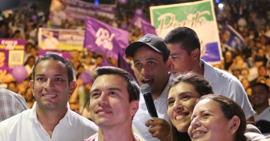 Noboa, de 35 años, ratificó este martes que la salud y la educación pública no se privatizan / Foto: cortesía Daniel Noboa