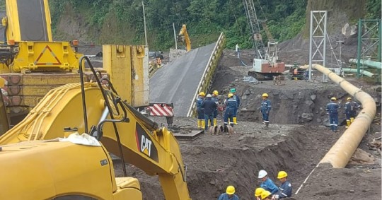 Petroecuador inició operaciones en el poliducto Shushufindi-Quito /Foto cortesía Petroecuador