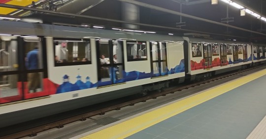 La línea del Metro tiene 18 trenes que circularán sobre 22 kilómetros, en un recorrido de 34 minutos  / Foto: cortesía Jorge Cáceres
