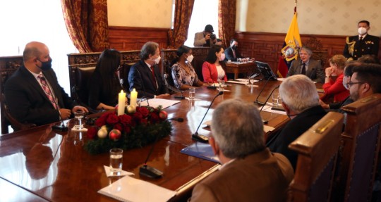 Ecuador busca apoyo para combatir el lavado de activos / Foto: cortesía Secretaría General de Comunicación de la Presidencia