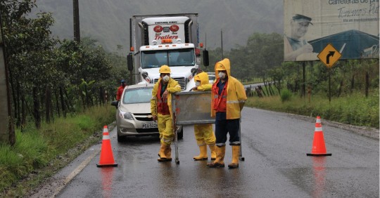 Erosión del río Coca afecta a la carretera Quito-Lago Agrio  / Foto: El Oriente