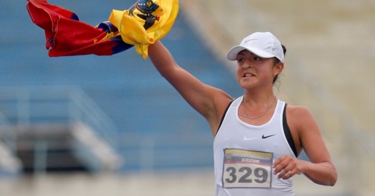 Glenda Morejón lidera la delegación ecuatoriana en los Mundiales de atletismo / Foto: EFE