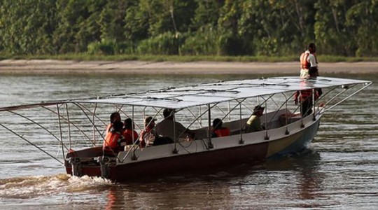El barco inició un recorrido de 1 800 kilómetros para operaciones en Kapawi. Foto:  EL COMERCIO