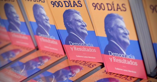 Ayer presentó su libro ‘900 días: democracia y resultados’./ Foto: cortesía Presidencia