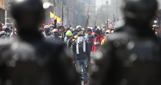 Indígenas exigen fin a estado de excepción para dialogar con Lasso / Foto: EFE