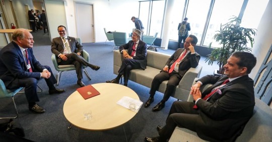 El acuerdo lo firmaron el alto representante de la UE para Asuntos Exteriores, Josep Borrell, y el Canciller, Gustavo Manrique, en presencia del presidente Guillermo Lasso / Foto: cortesía Presidencia