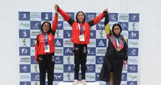 La competencia empezó en la piscina olímpica de Picoazá. Rafaela Coello impuso una nueva marca en los 1.500 metros estilo libre / Foto: cortesía ministerio de Deporte 