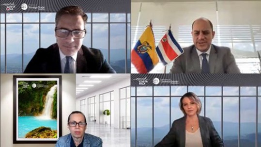 Ayer, 8 de agosto, arrancó la primera ronda de negociaciones comerciales entre Ecuador y Costa Rica | Foto: Cortesía Ministerio de Producción