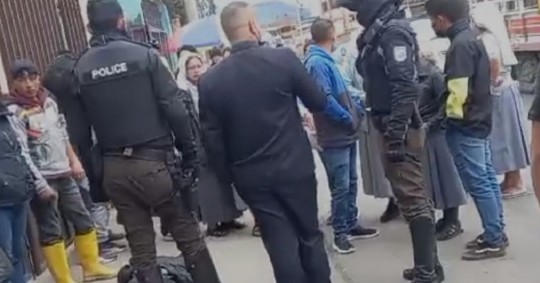Varias monjas atraparon con la ayuda de vecinos a dos de cinco delincuentes que pretendían robar en su convento / Foto: cortesía 