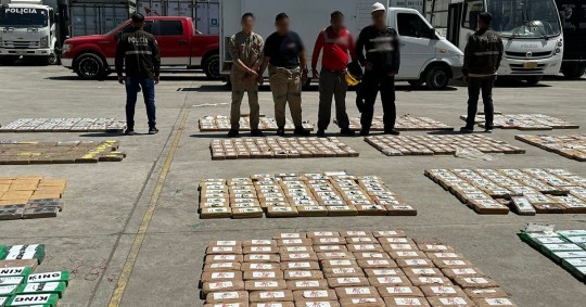 Las incautaciones fueron el resultado de las operaciones de seguridad desarrolladas por la fuerza pública en varias provincias / Foto: cortesía Policía Nacional