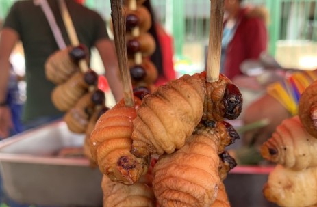 La mayoría de personas que ha probado este exótico plato de la Amazonía ecuatoriana, lo ha comido asado en pinchos / Foto: El Oriente
