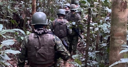 El narcotráfico y los grupos terroristas son una constante amenaza para Sucumbíos y Orellana / Foto: Cortesía Fuerzas Armadas