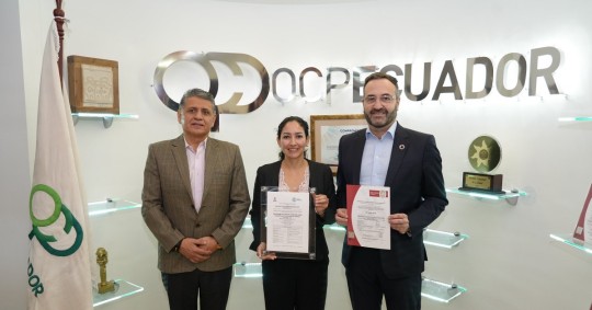 Es la quinta empresa a nivel nacional en obtener esta certificación/ Foto: cortesía OCP Ecuador