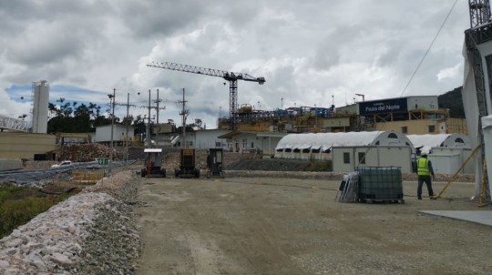  Vista general del proyecto minero Fruta del Norte, en la provincia de Zamora Chinchipe, el pasado 14 de noviembre de 2019. - Foto: Wilmer Torres, Primicias
