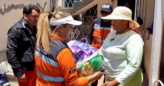 1.249 kits de asistencia humanitaria fueron entregados a personas afectadas por las lluvias / Foto: cortesía Secretaría de Gestión de Riesgos Foto: 