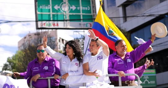 González y Noboa superaron a otros seis candidatos el pasado domingo en la carrera por suceder al conservador Guillermo Lasso / Foto: cortesía Daniel Noboa