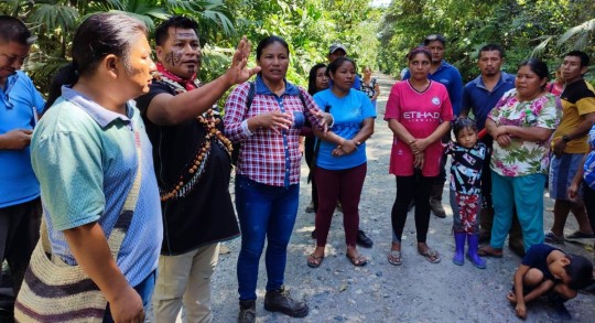 Los acuerdos se refieren a contrataciones locales de servicios y mano de obra, pagos pendientes por compensaciones sociales y refuerzo de acciones ambientales / Foto: cortesía CONAIE