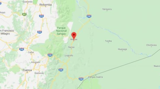 La aeronave cubría la ruta Macas-Warintza-Macas y llevaba cuatro personas a bordo. Foto: El Comercio