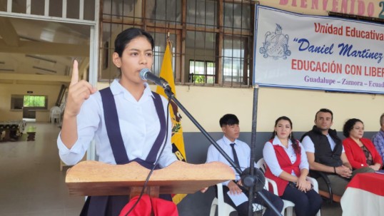 436 estudiantes son beneficiados con obras en la Unidad Daniel Martínez de Zamora/ Foto: Cortesía Ministerio de Educación