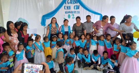 Un total de 67 niños del Centro de Desarrollo Infantil (CDI) del cantón Nangaritza, provincia de Zamora Chinchipe, egresaron / Foto: cortesía MIES