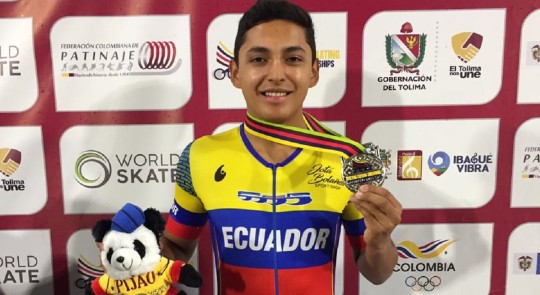 Nicolás García ganó oro en Mundial de Patinaje de Colombia / Foto: cortesía Ministerio de Deportes