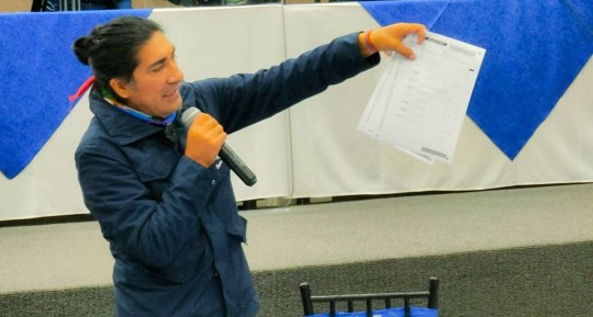 Yaku Pérez debe sustentar denuncia de fraude esta semana / foto cortesía Twitter Yaku Pérez
