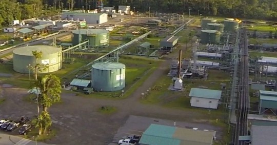La "descarga atmosférica" se produjo en la línea de transmisión de energía eléctrica El Vergel-Jivino 3  / Foto: cortesía Petroecuador 