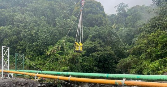 Petroecuador reinició el bombeo de crudo por el SOTE / Fuente: cortesía Petroecuador